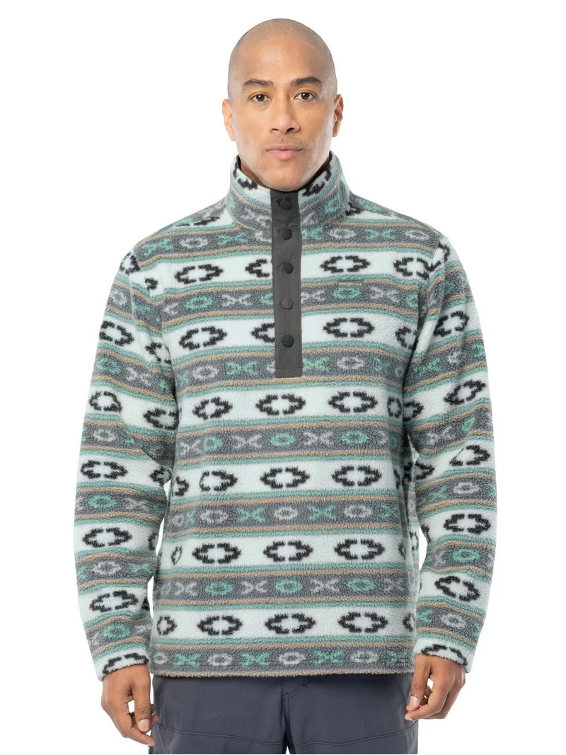 Wrangler Outdoor Men's & Big Men's Summit Fleece Mock-neck Artic Pullover Sweater, Size S-2XL | Walmart (US)