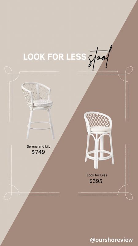 White coastal inspired criss cross kitchen stool. Both the save and splurge version comes in counter height and bar height. Serena and Lily look alike kitchen stool, Serena and Lily look for less counter stool found on Amazon 

#LTKhome #LTKstyletip #LTKsalealert