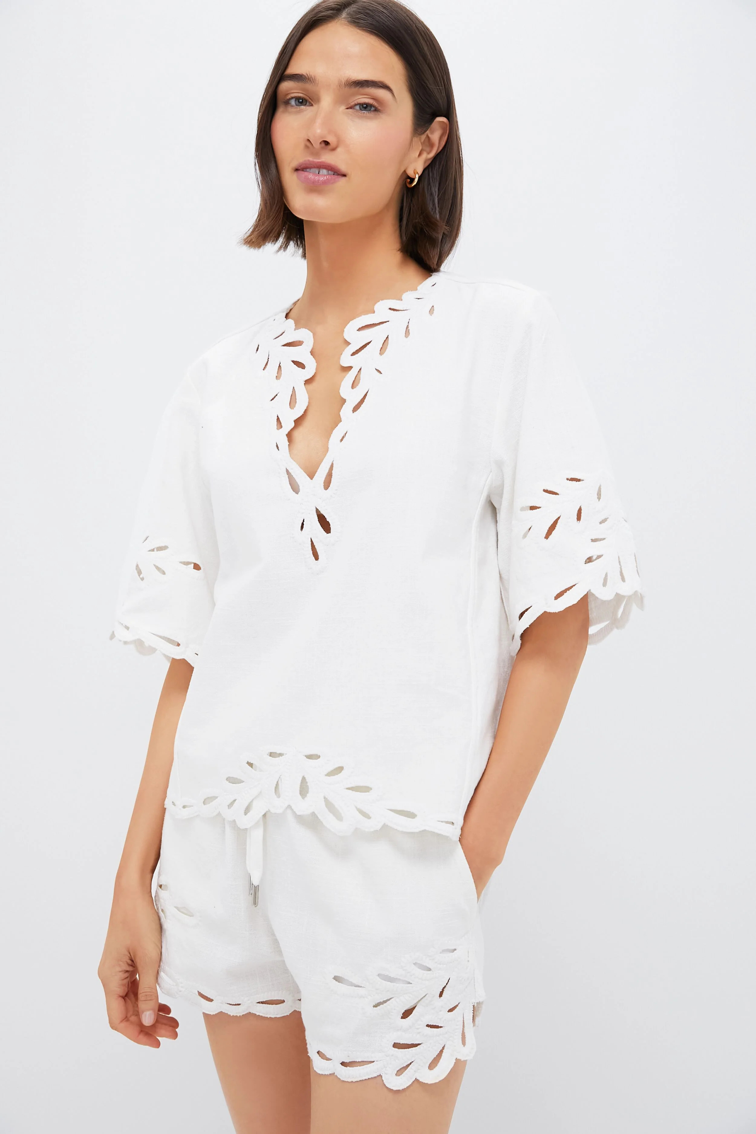 White Shana Blouse | Tuckernuck (US)