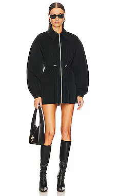 Helsa Tech Gabardine Zip Jacket in Black from Revolve.com | Revolve Clothing (Global)