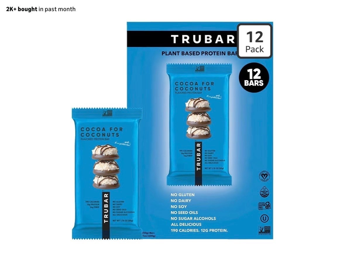 #trubar #glutenfree #proteinbar #soyfree #dairyfree in

#LTKselfcare #LTKfitnessgoals