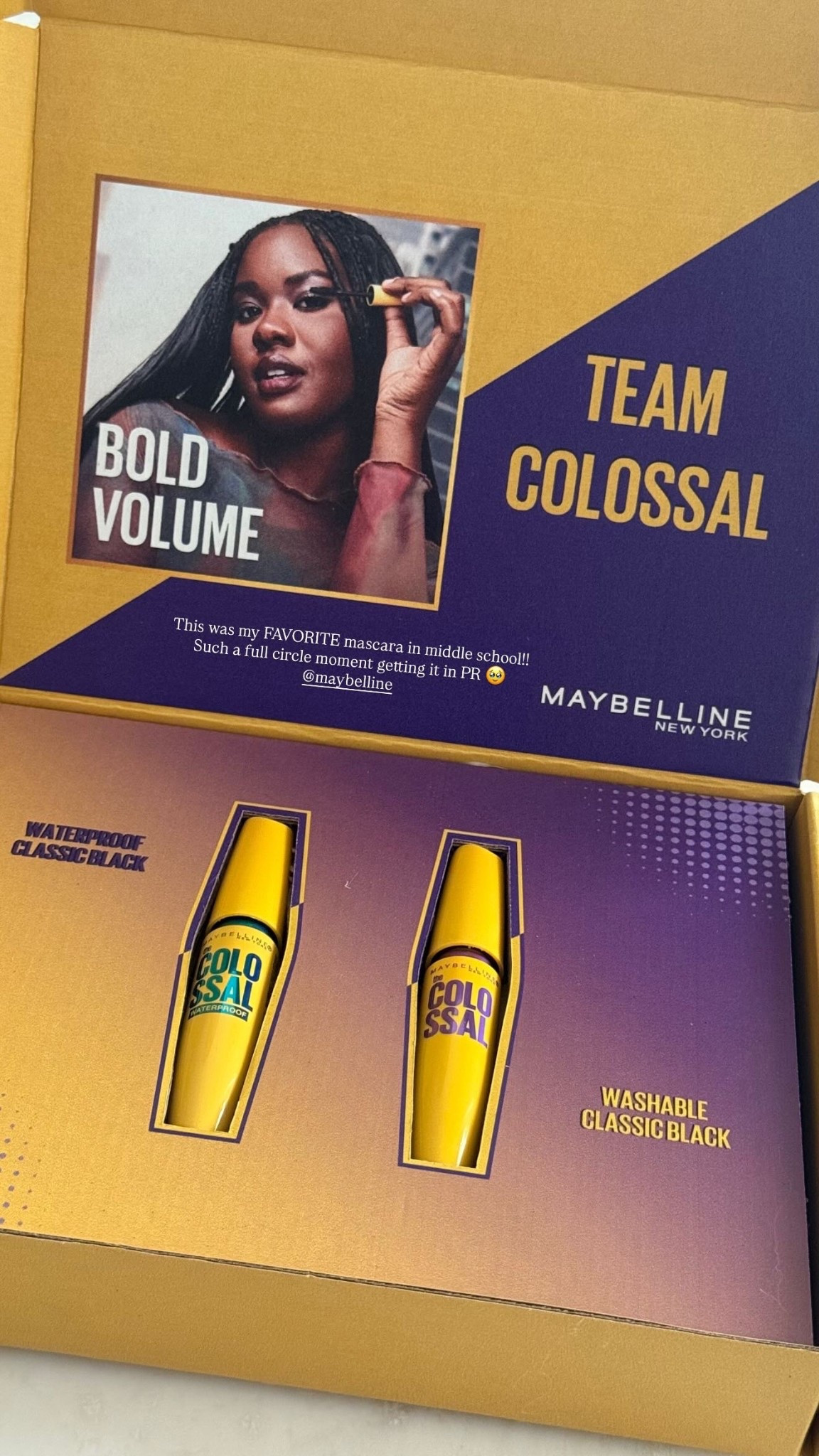 This was my FAVORITE mascara in middle school!! Such a full circle moment getting it in PR 🥹
@maybelline