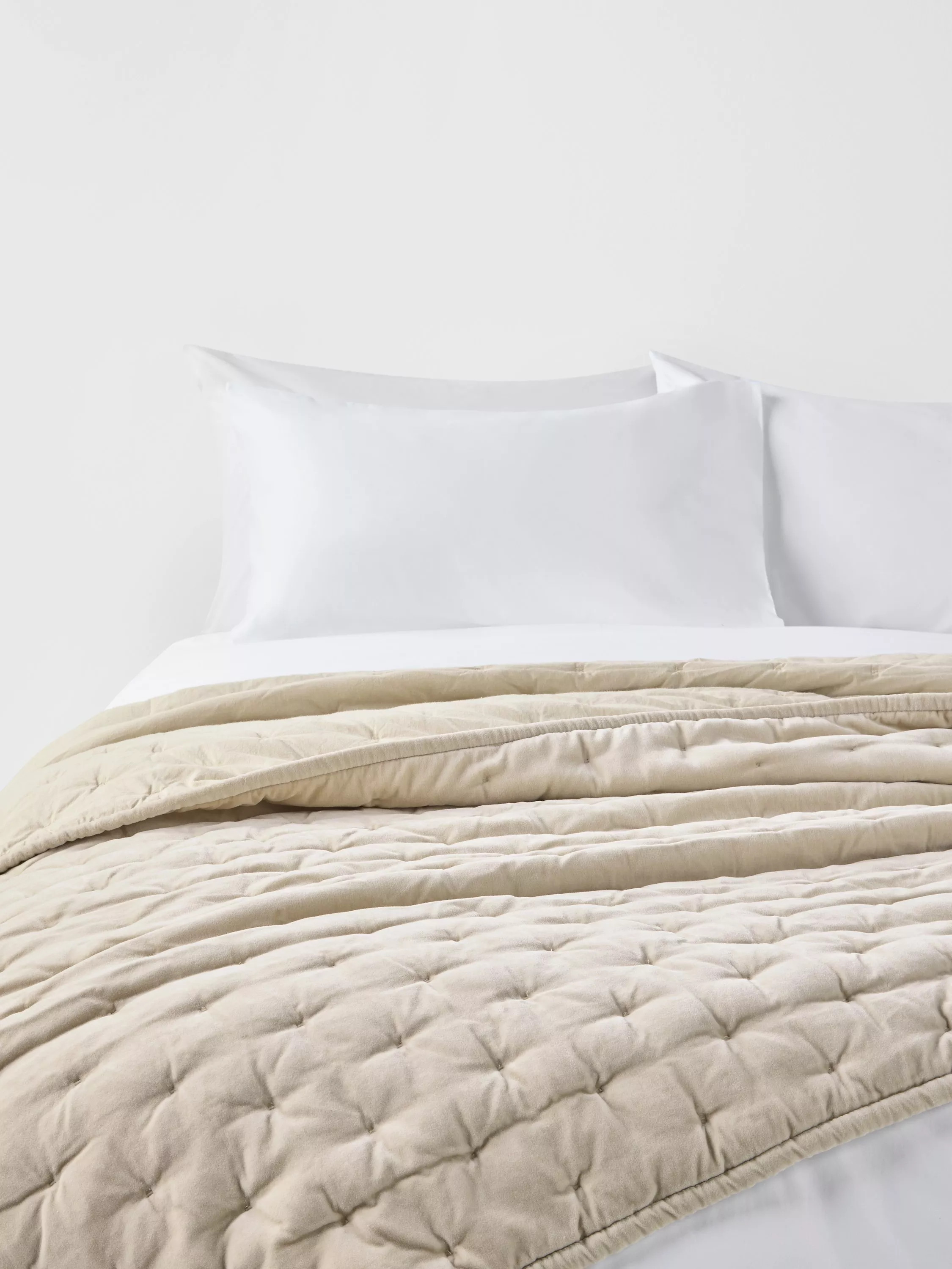John Lewis Cotton Velvet Quilt | John Lewis (UK)