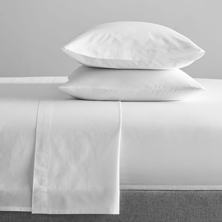 400-Thread-Count Organic Cotton Percale Sheet Set | West Elm (US)