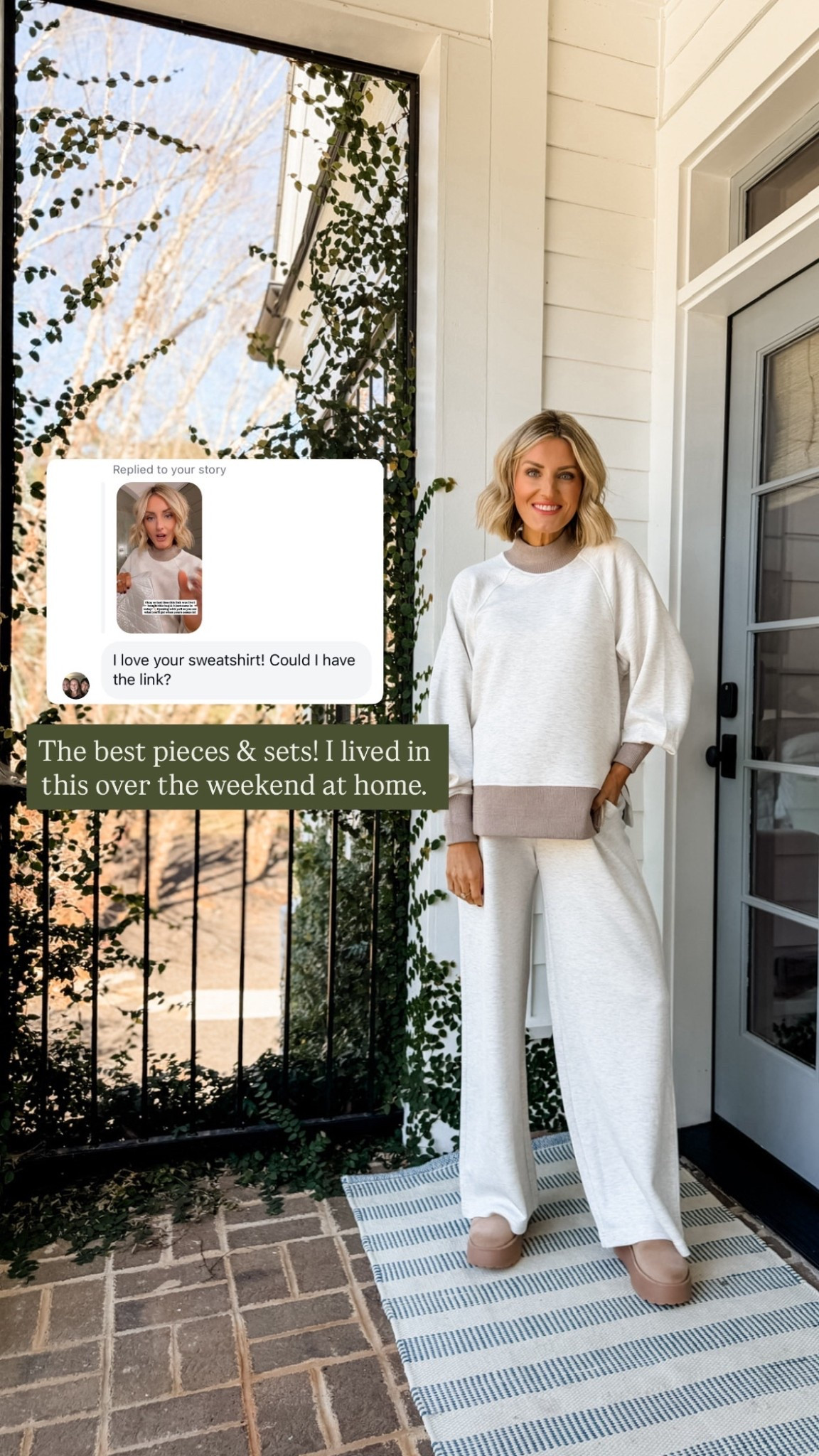 Varley’s pieces are so good! These would make great gifts for her! I’m wearing a S in the pullover & M in the pants!

Loverly Grey, Varley, loungewear, matching sets, lounge sets 

#LTKGiftGuide #LTKSeasonal