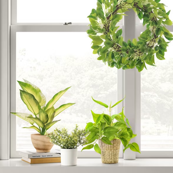 9" x 6" Artificial Boxwood Arrangement - Threshold™ | Target