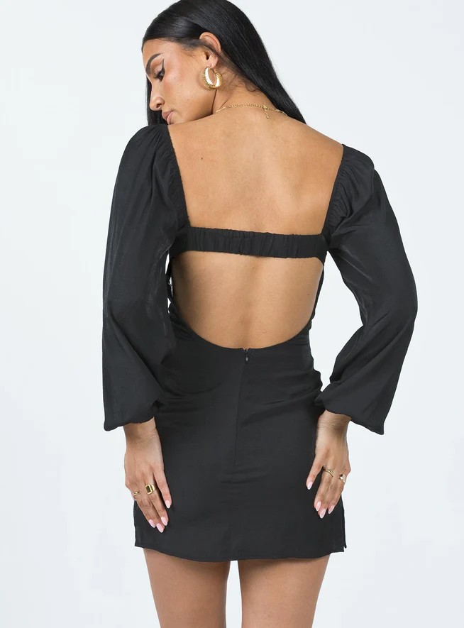 Teyana Mini Dress Black | Princess Polly US