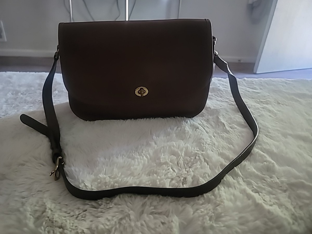 vintage coach city bag tan and brass hardware #9790  | eBay | eBay US
