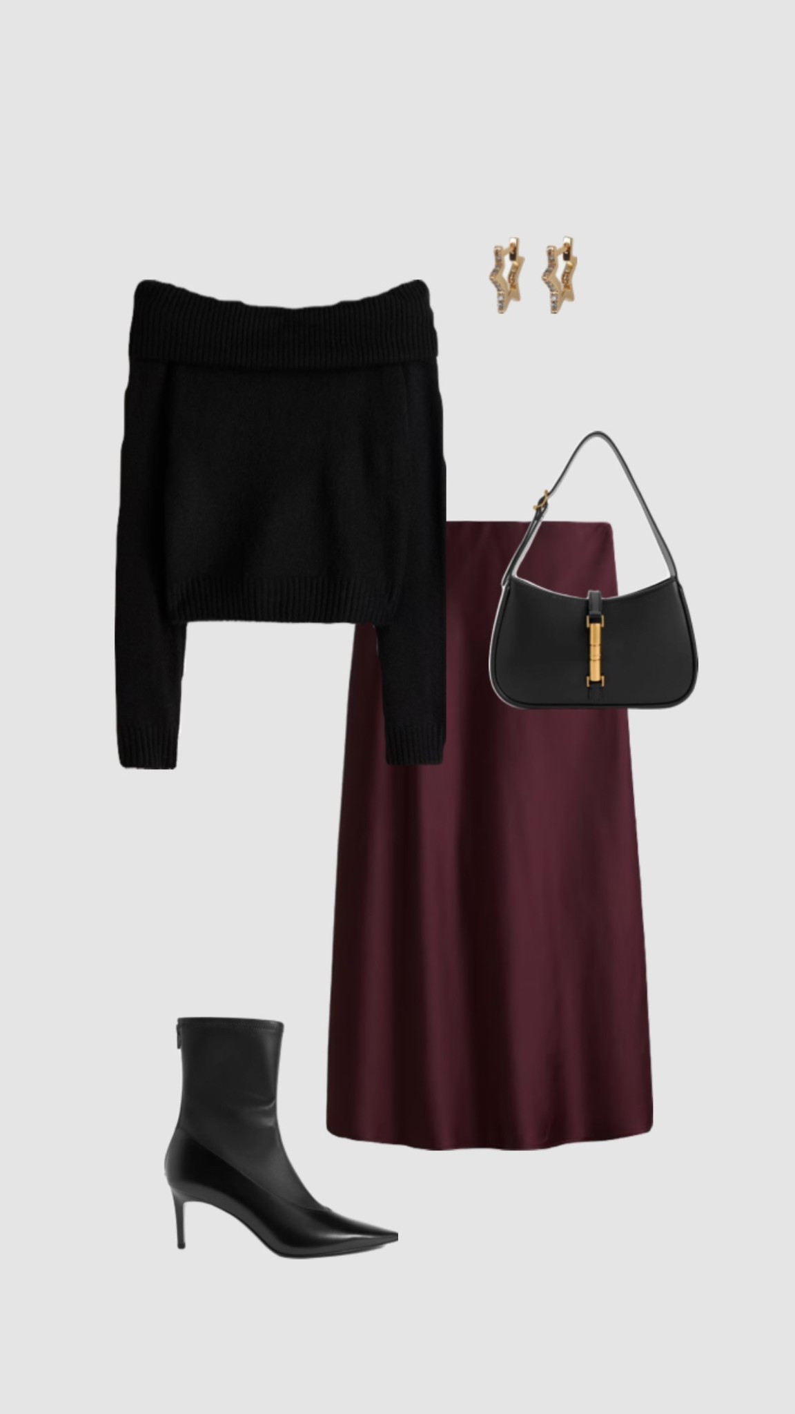 Get 15% off Charles & Keith with code - COMAMBW15-ISMQW9CEVA   

Burgundy Satin Midi Skirt & Off the Shoulder Black Jumper Evening Date Night Outft ✨🥂

• party outfits Christmas Day outfit night out outfit pub uk going out outfits autumn winter fashion black heeled stiletto boots New Year’s Eve outfit boxing day outfits •




#LTKwinter #LTKpartywear #LTKfestive