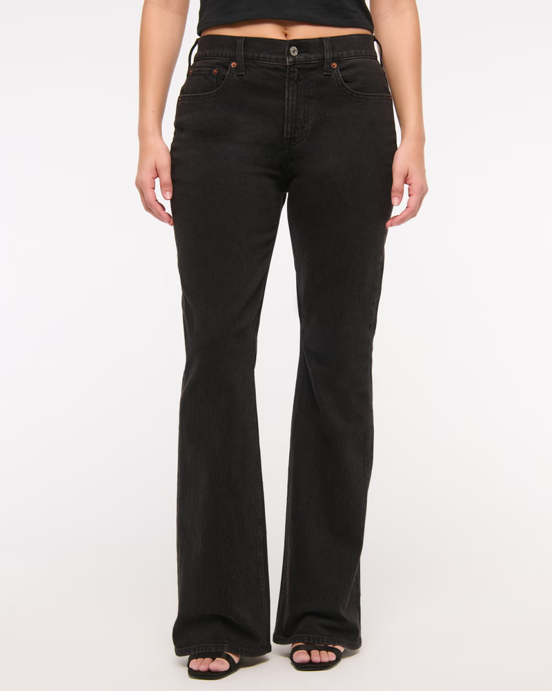 Curve Love Mid Rise Bootcut Jean | Abercrombie & Fitch (US)