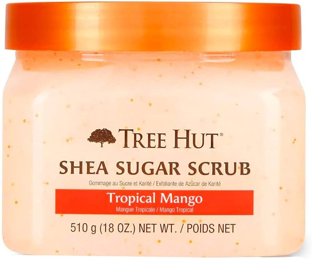 Tree Hut Shea Sugar Scrub Tropical Mango, 18oz, Ultra Hydrating and Exfoliating Scrub for Nourish... | Amazon (US)