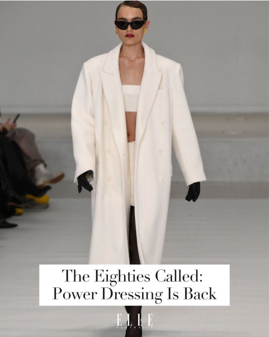 Sound the alarm: power dressing is in.⁠
⁠
Boxy blazers have been on the rise for a while now, but padded shoulders and corporate glam are firmly back on the menu too, if we are to believe designers at Sydney fashion week. ⁠
⁠
Only one question remains: Should I buy a briefcase?⁠

#LTKFind #LTKaustralia #LTKworkwear