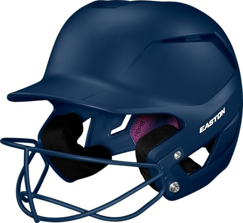 Easton | Z50 Batting Helmet with Softball Mask | Softball | Matte | Navy | Small/Medium (6 1/2" - 7 1/8") | Amazon (US)