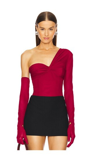 Michael Costello x REVOLVE Nobu Bodysuit in Red. - size S | Revolve Clothing (Global)