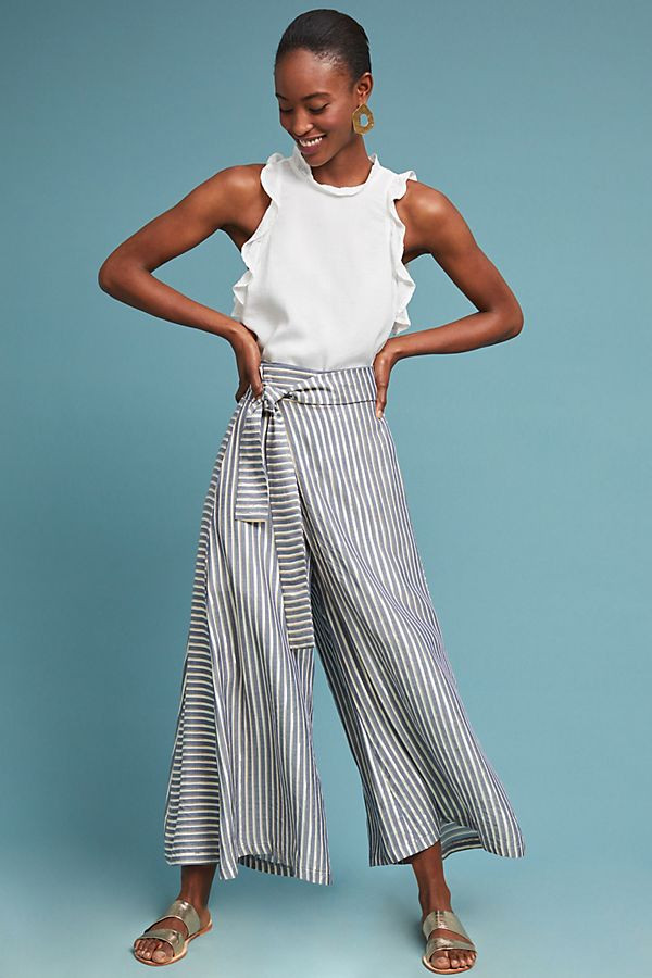 Striped Palazzo Pants | Anthropologie (US)
