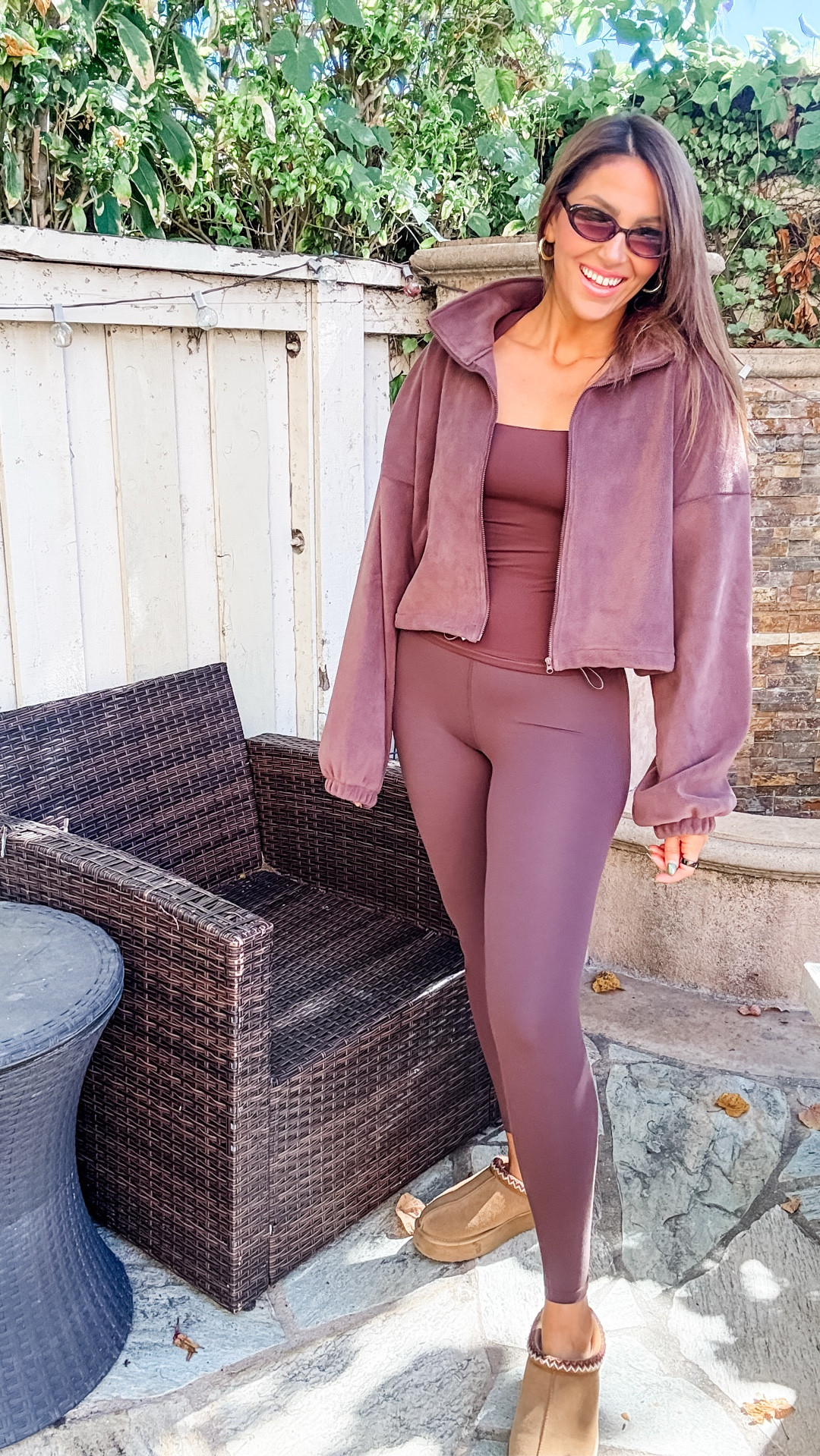 Size M leggings & long sleeve. Size S jacket 

#LTKSeasonal #LTKActive