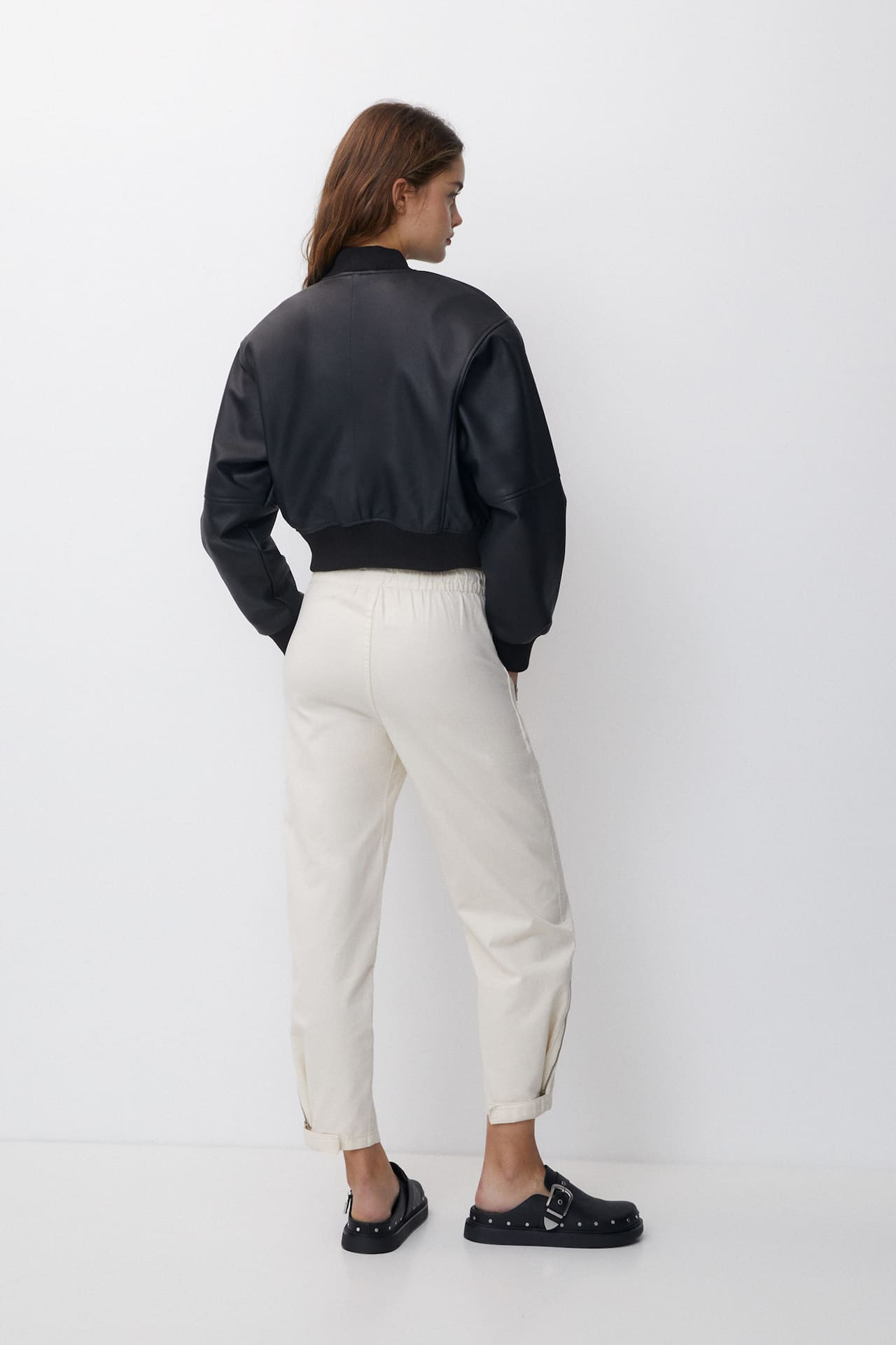 Faux leather bomber jacket | PULL and BEAR UK
