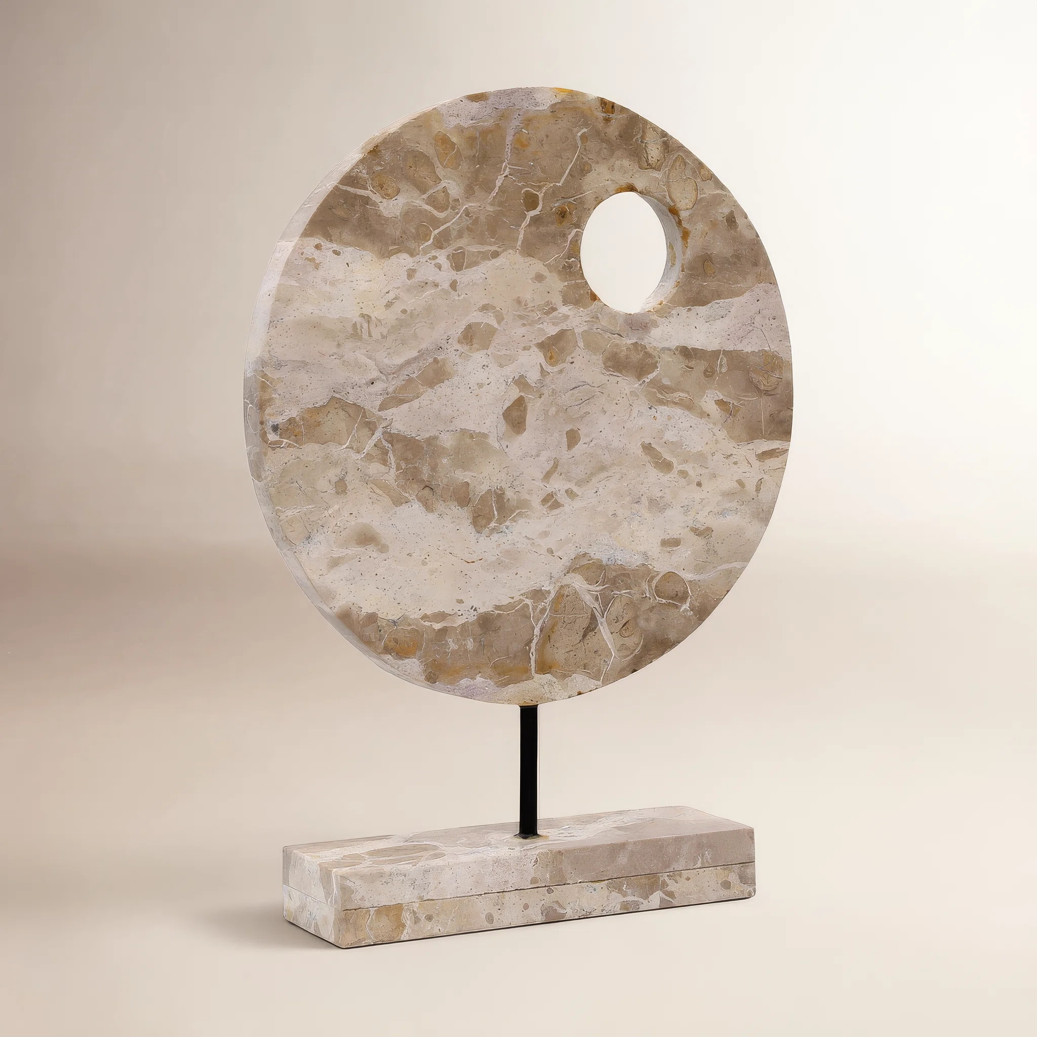 Cidalia Sculpture Marble, Natural with Brown Tones, Small | Perigold