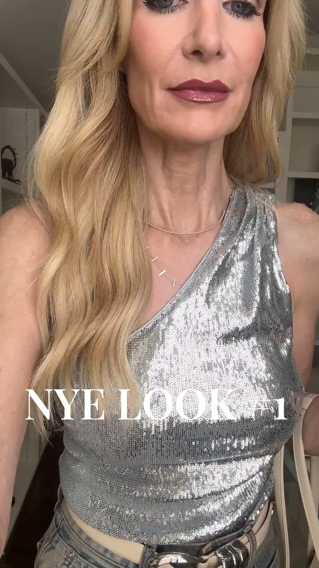 Starting the night strong with one of my favorite New Year’s Eve outfit ideas—because a casual NYE look can still feel elevated. I paired high-waisted baggy jeans with a one-shoulder silver top, then finished it off with a faux fur jacket, which instantly makes the whole outfit feel polished and intentional. This is such an easy NYE look if you want to be comfortable, current, and still stand out at a more relaxed party. I’m wearing a size 24 in the jeans and XS in the top and jacket, and everything fits true to size.

 

#LTKHoliday #LTKSeasonal #LTKPetite
