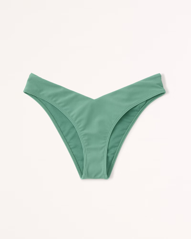 Women's Tall-Side High-Leg Cheeky Bottoms | Women's Swimwear | Abercrombie.com | Abercrombie & Fitch (US)
