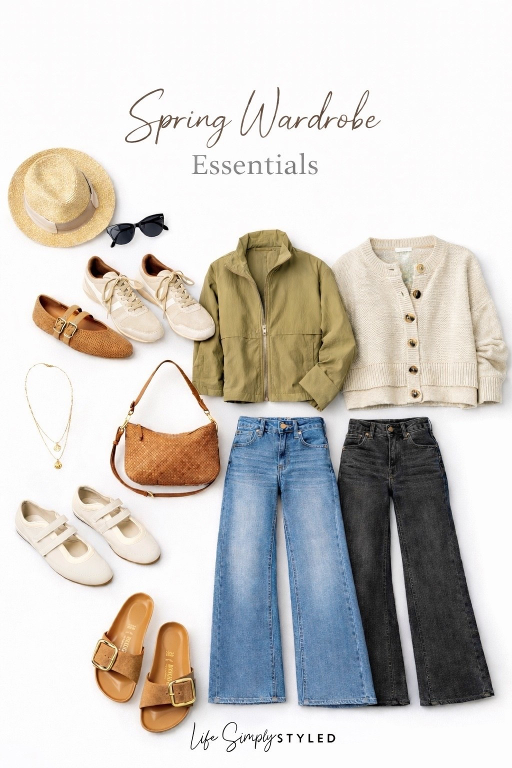 Spring wardrobe essentials + the best $50 denim 🤍 Easy, neutral pieces you’ll wear on repeat.

#LTKOver40 #LTKSeasonal #LTKgrwm