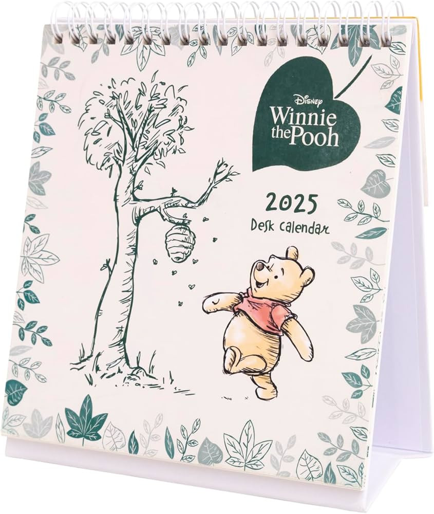 Winnie the Pooh (Forest Green) 2025 Desk Calendar | Amazon (UK)