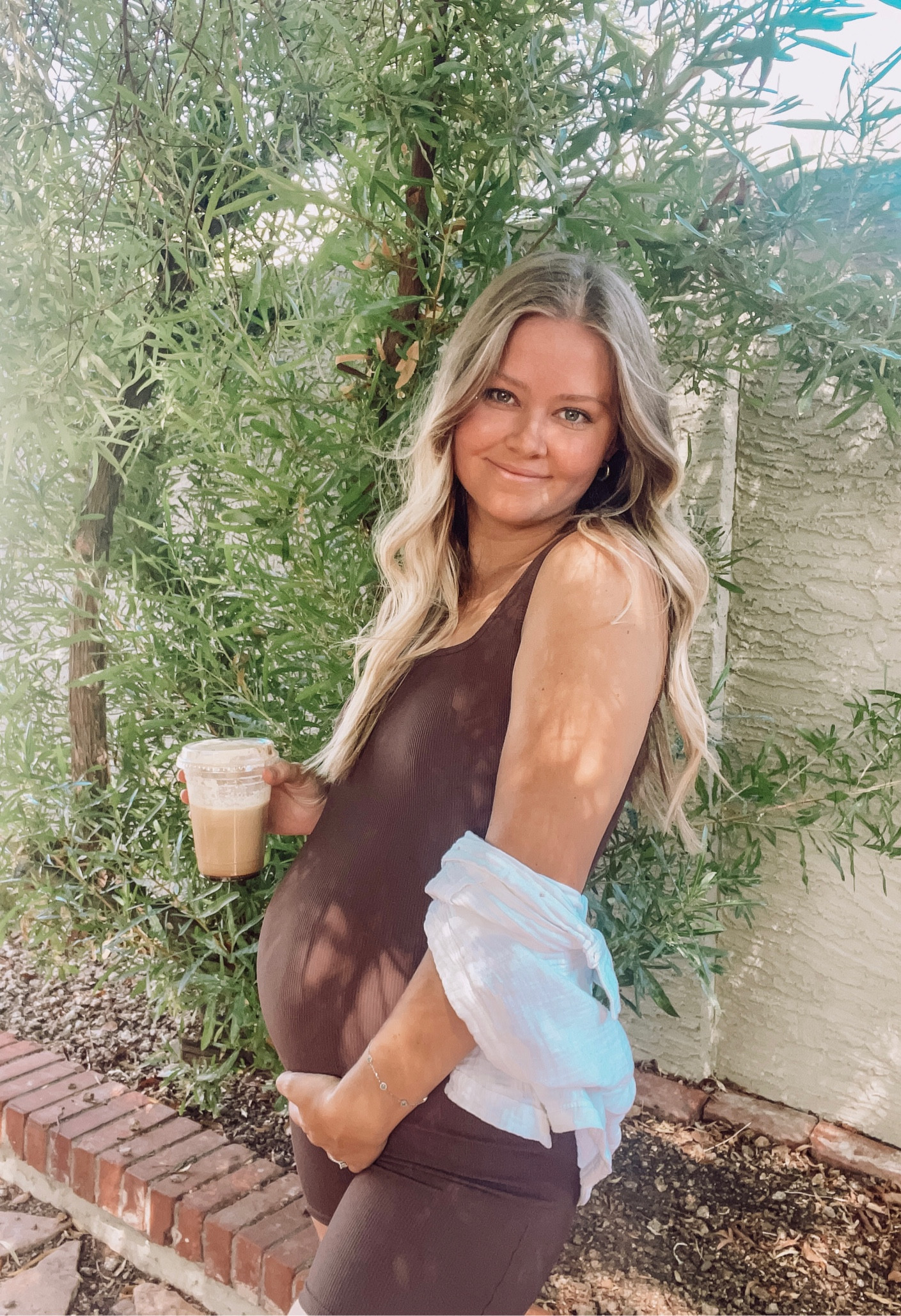 26 weeks pregnant! Loving this romper, not maternity but totally bump friendly 
#LTKbump #LTKbaby
