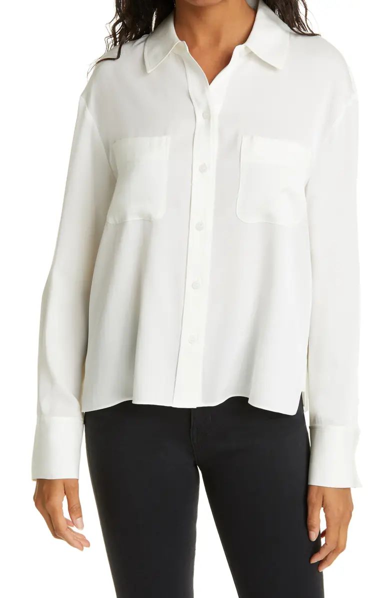 Silk Button-Up Blouse | Nordstrom