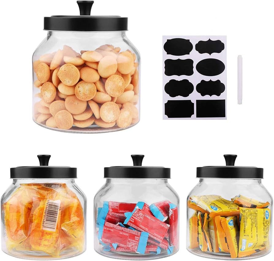 Food Storage Container Set of 4 (Clear, Sealed)               
                            Materi... | Amazon (US)