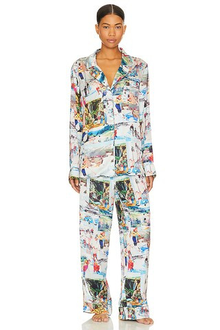 Show Me Your Mumu Classic Pajama Set in Ski Postcard from Revolve.com | Revolve Clothing (Global)