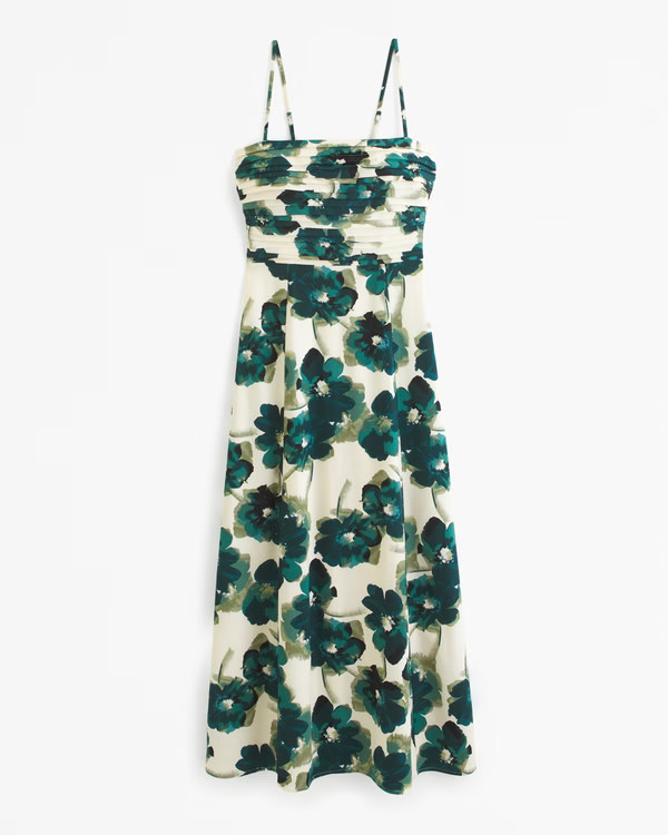 Women's Emerson Crepe Midi Dress | Women's Dresses & Jumpsuits | Abercrombie.com | Abercrombie & Fitch (US)