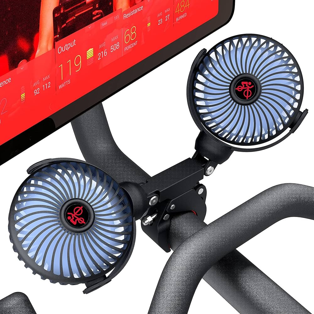 Dual Fan Compatible With Peloton Bike & Bike Plus, Upgraded Fan with Flexible Tripod, USB Fan Adj... | Amazon (US)