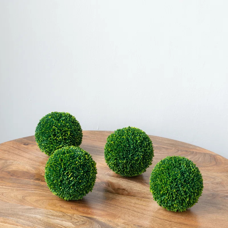 3.9'' Faux Boxwood Plant (Set of 6) | Wayfair North America
