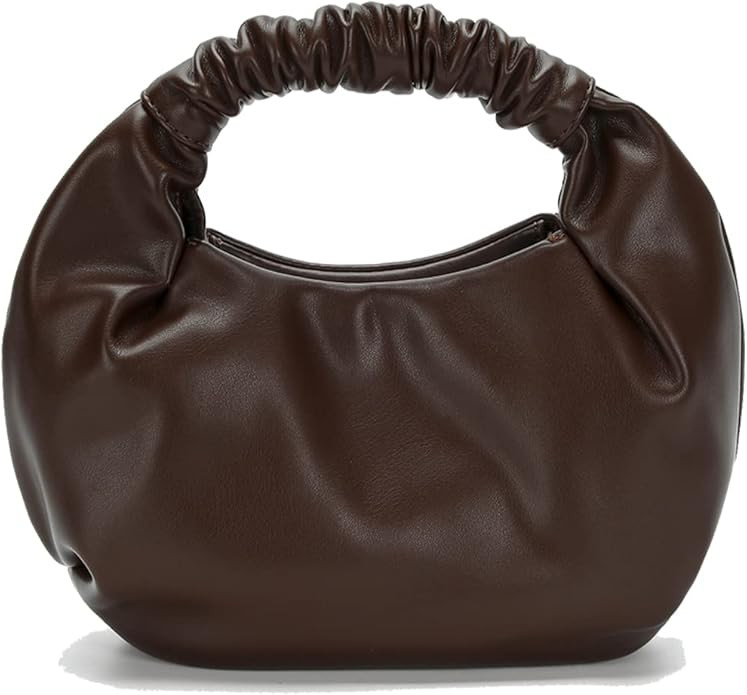 Mini Hobo Tote Bags for Women Soft Leather Clutch Purses for Women Cloud-Shaped Top Handle Bags | Amazon (US)