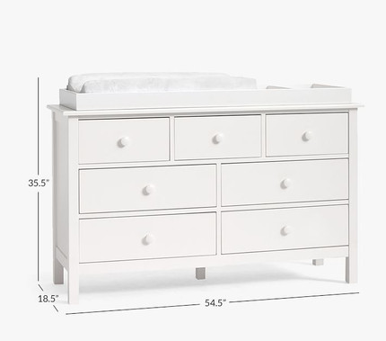 Kendall Extra-Wide Nursery Dresser & Topper Set
