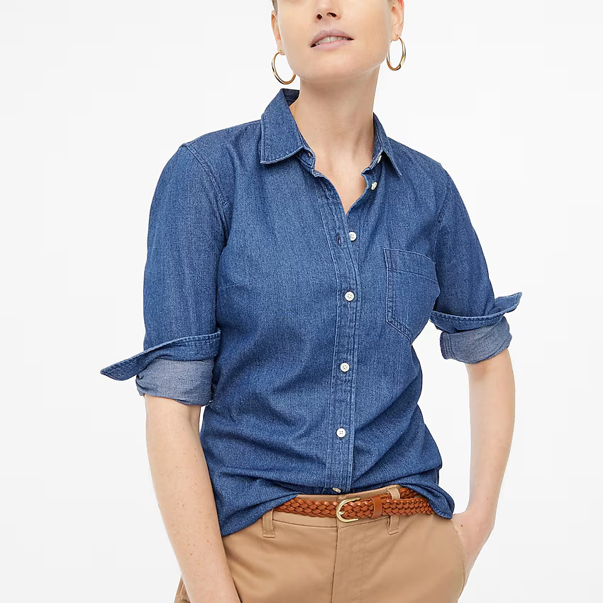 Denim shirt in perfect fit | J.Crew Factory