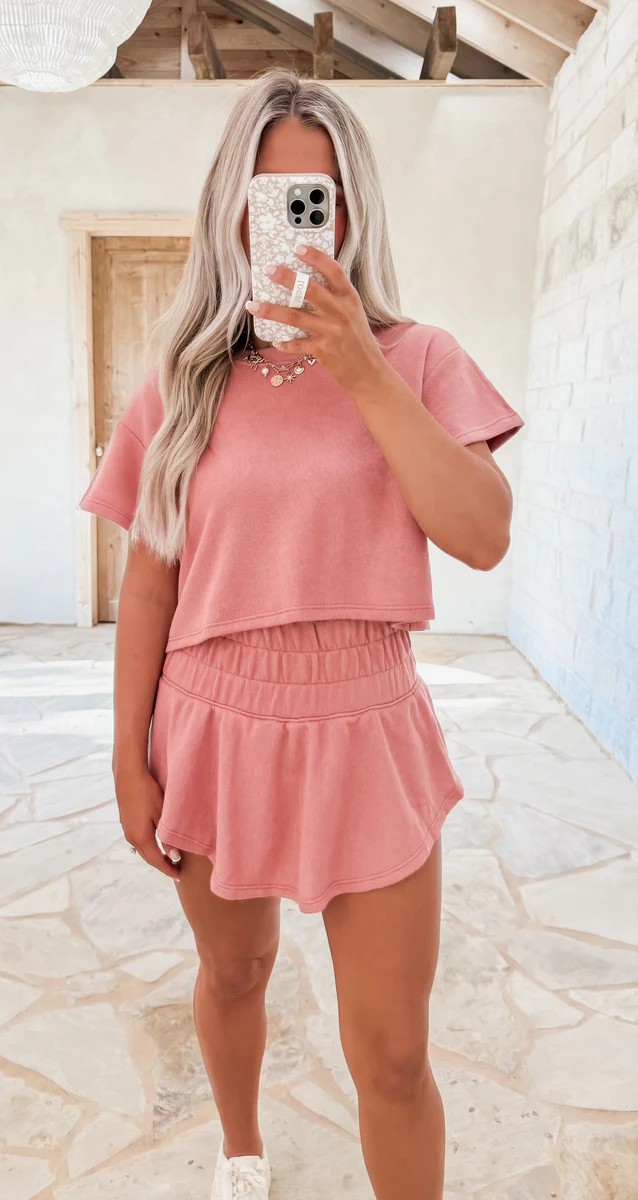 Friday Fit Clay Skort Set | CK Squared Boutique