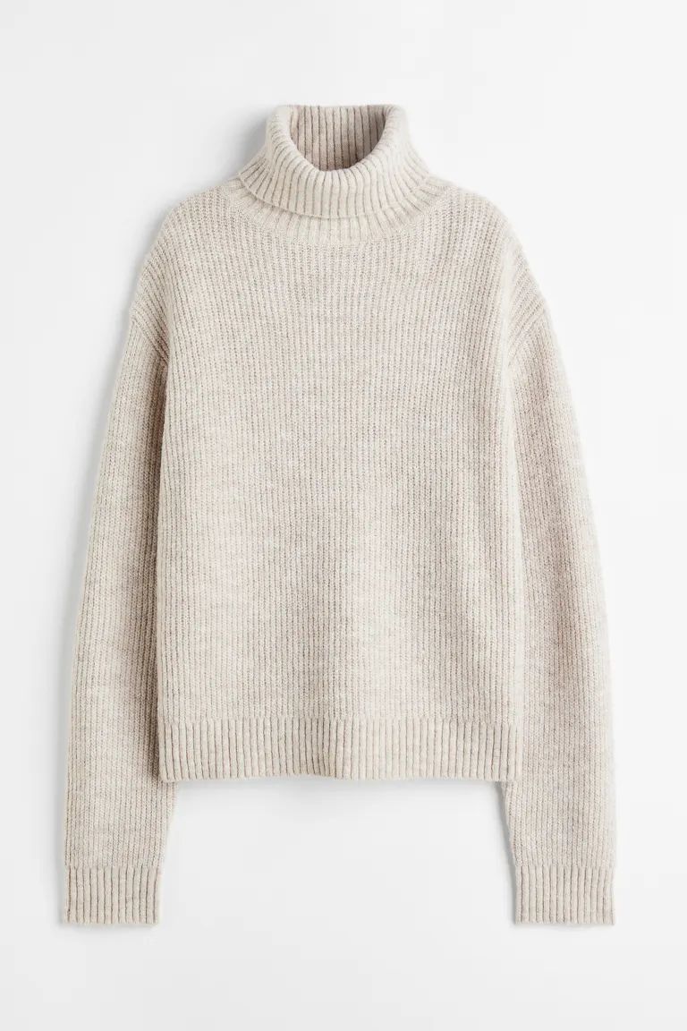 Rib-knit Turtleneck Sweater | H&M (US + CA)