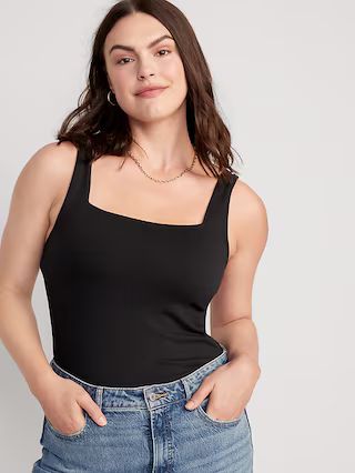 Square-Neck Tank Top Bodysuit | Old Navy (US)