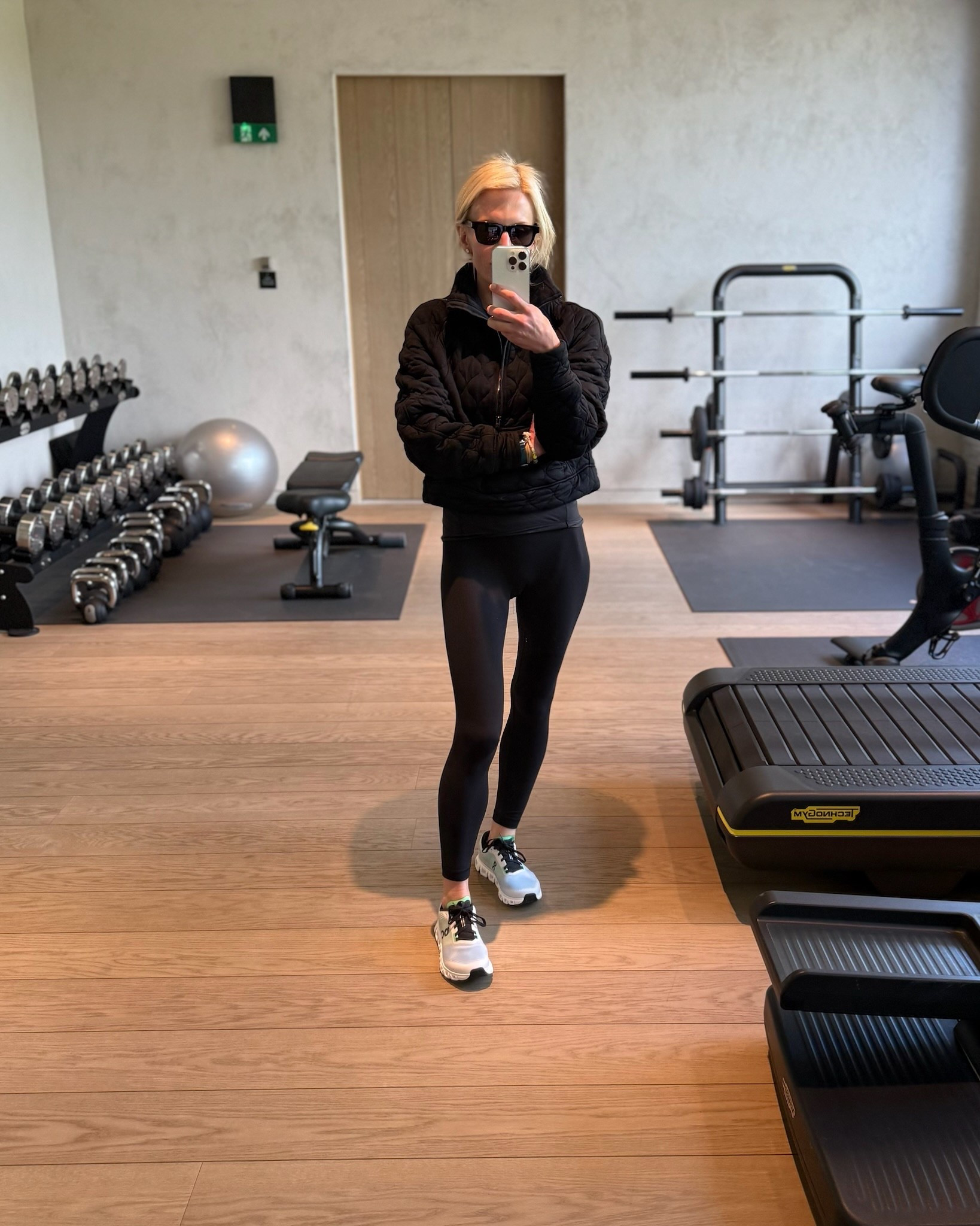 Workout ootd. Linking my jacket in the non-quilted version! 

#LTKActive #LTKFindsUnder100 #LTKStyleTip