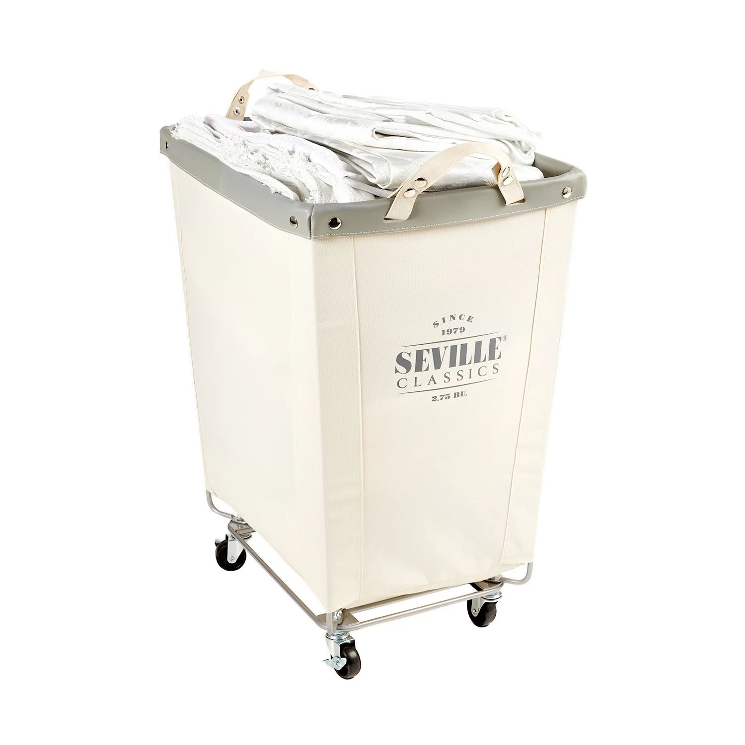 Seville Classics Commercial Heavy-Duty Canvas Laundry Hamper with Wheels | Sam's Club