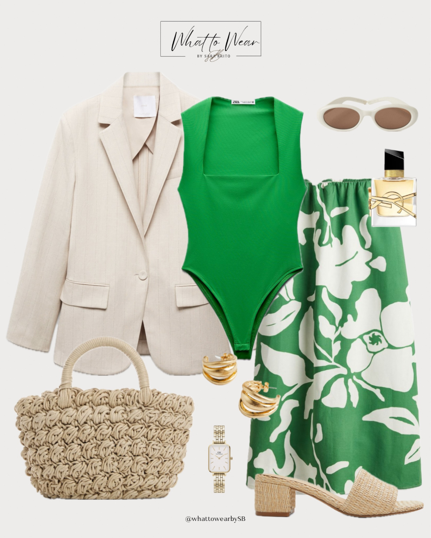 Green look for spring days 🍃

Top - Zara 
Shoes - Aldo shoes 
Sunglasses- Parfois 