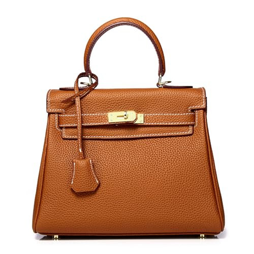 JOTOUCH Top Handle Bags for Women, Leather Satchel Purses Handbags Ladies Tote Bag with Shoulder Strap/9.8in (Brown) | Amazon (US)