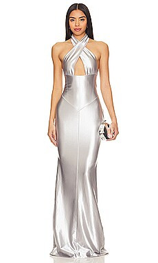 retrofete Charity Dress in Silver from Revolve.com | Revolve Clothing (Global)