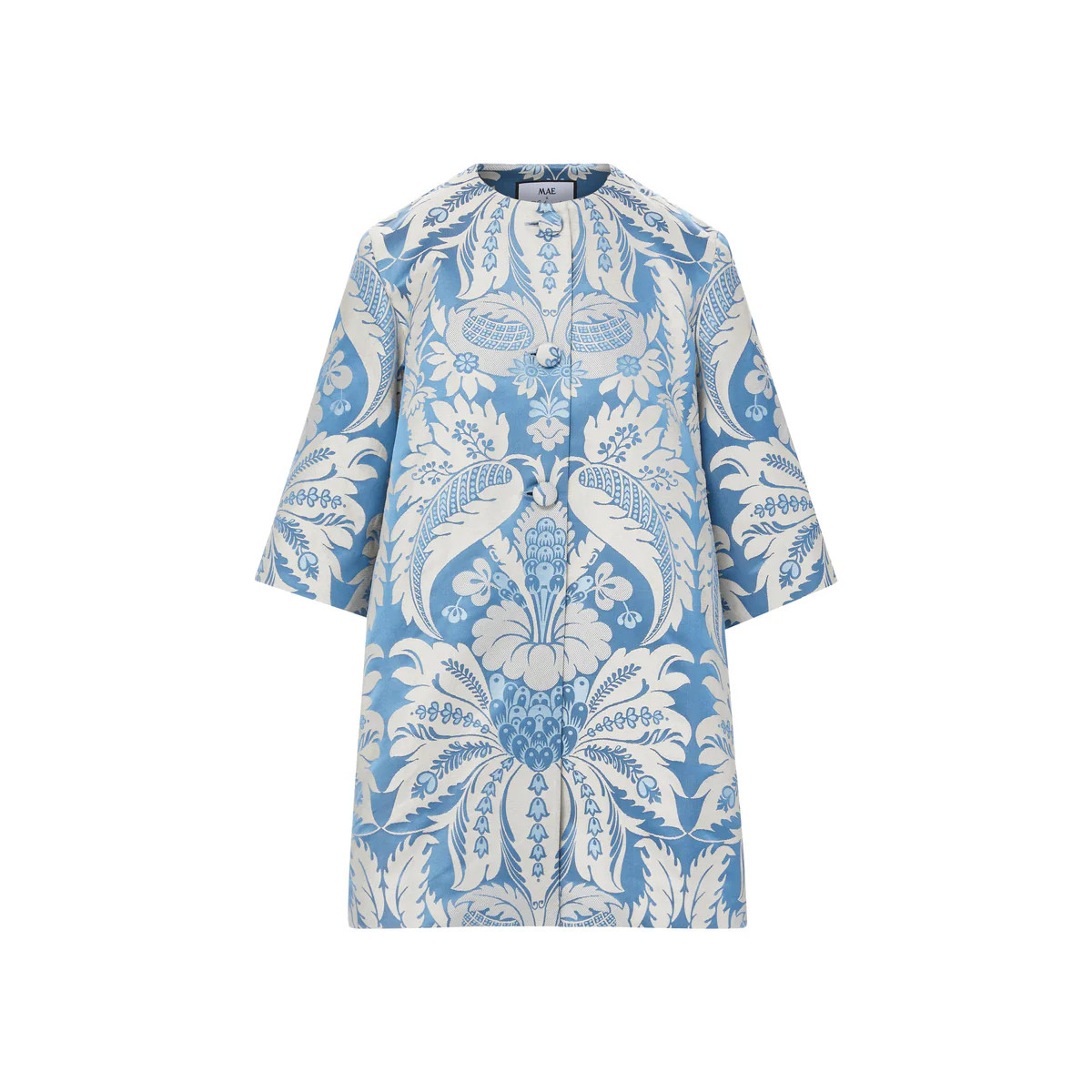 mae x scalamandre audrey coat in estate damask - made to order | MAE New York