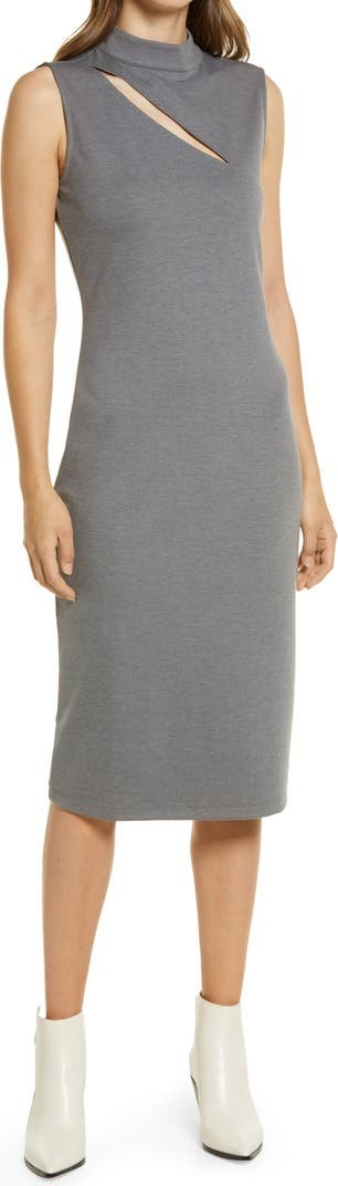 Sleeveless Cutout Ponte Dress | Nordstrom