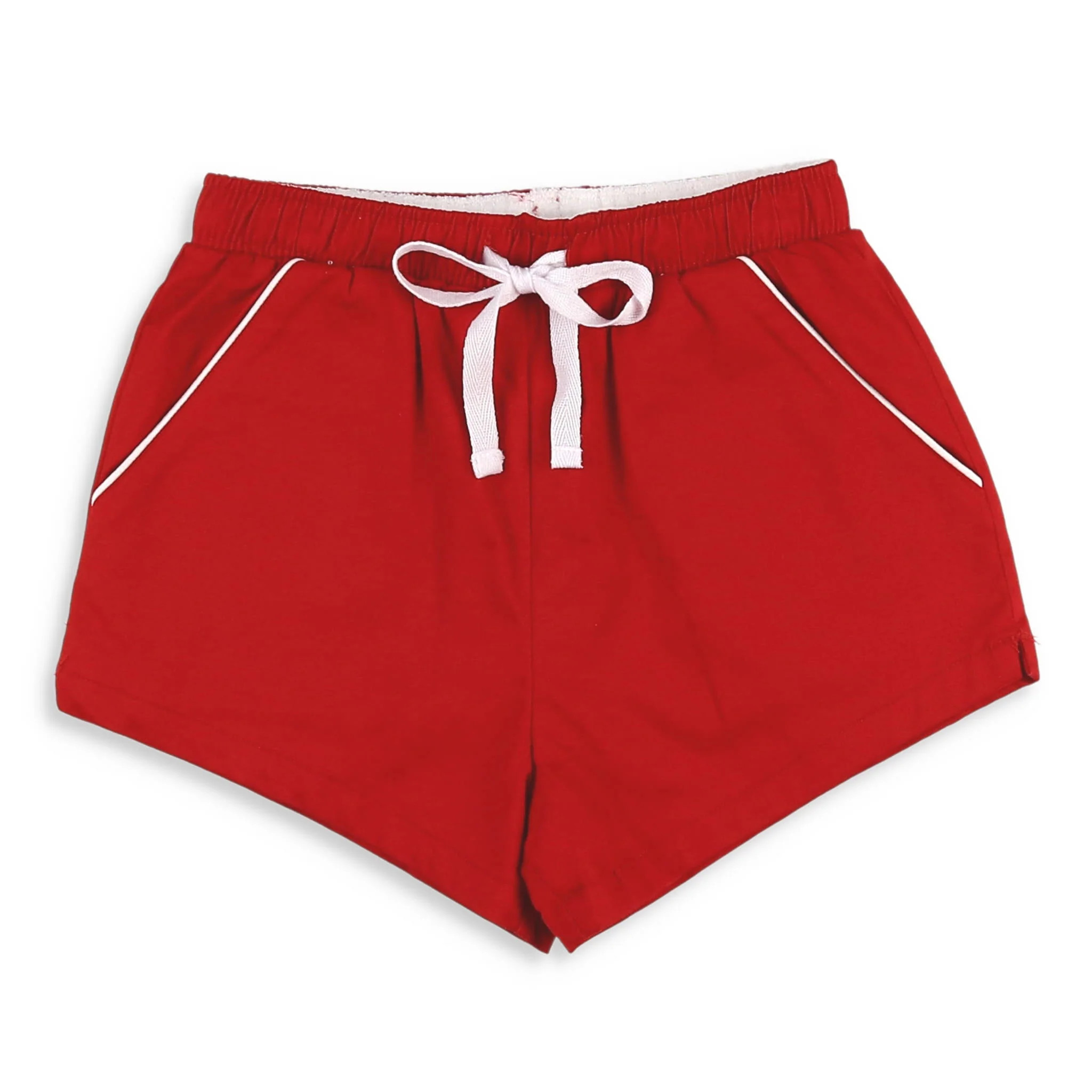 Boys Shrimp Shorts - Red Twill - Shrimp and Grits Kids | Shrimp and Grits Kids