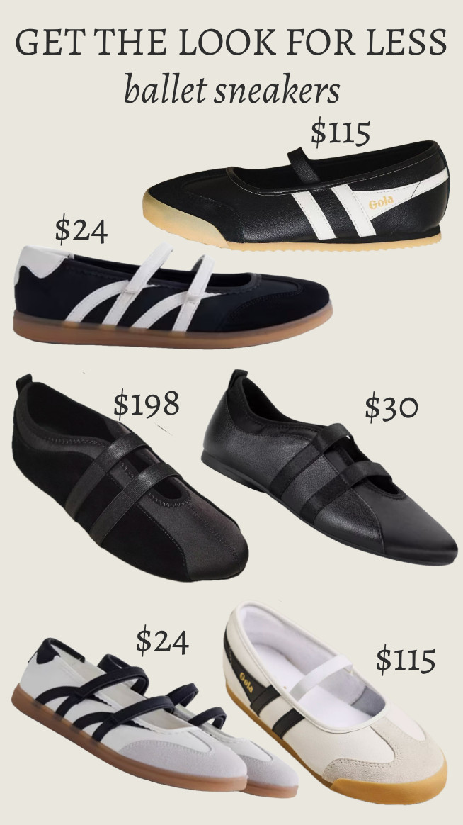 get the look for less: ballet sneakers
...................
back to school shopping back to school shoes flats ballet flats ballet shoes gola ballet flats free people shoes anthropologie dupe puma ballet flats puma ballet sneakers black flats white flats teacher shoes fall trends workwear walmart fashion walmart shoes walmart finds walmart new arrivals celebrity pink shoes puma dupes gola dupes adidas sneakers teen shoes viral shoes shoe trends shoes under $25 shoes under $50 shoes under $100 comfy shoes walking shoes mary jane sneakers

#LTKootd #LTKWorkwear #LTKTravel