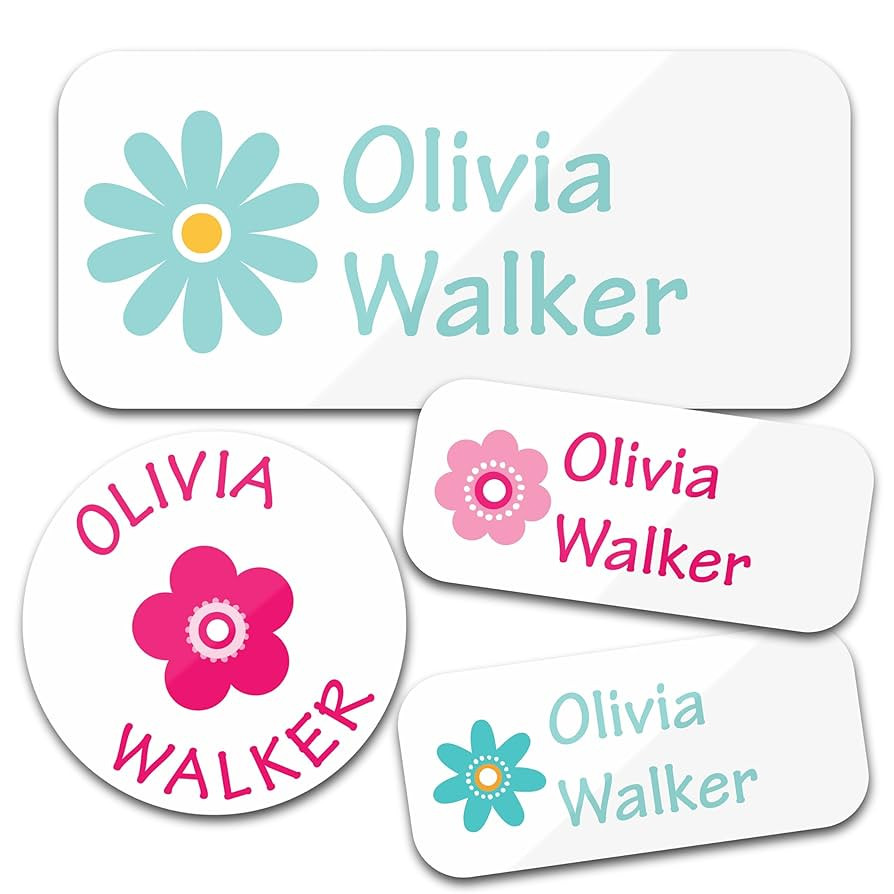 Personalized Daycare Name Labels for Kids (130 Labels) - Custom Waterproof Name Stickers for Clot... | Amazon (US)