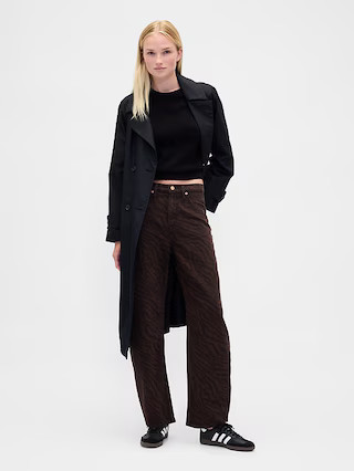 High Rise Barrel Jeans | Gap (US)